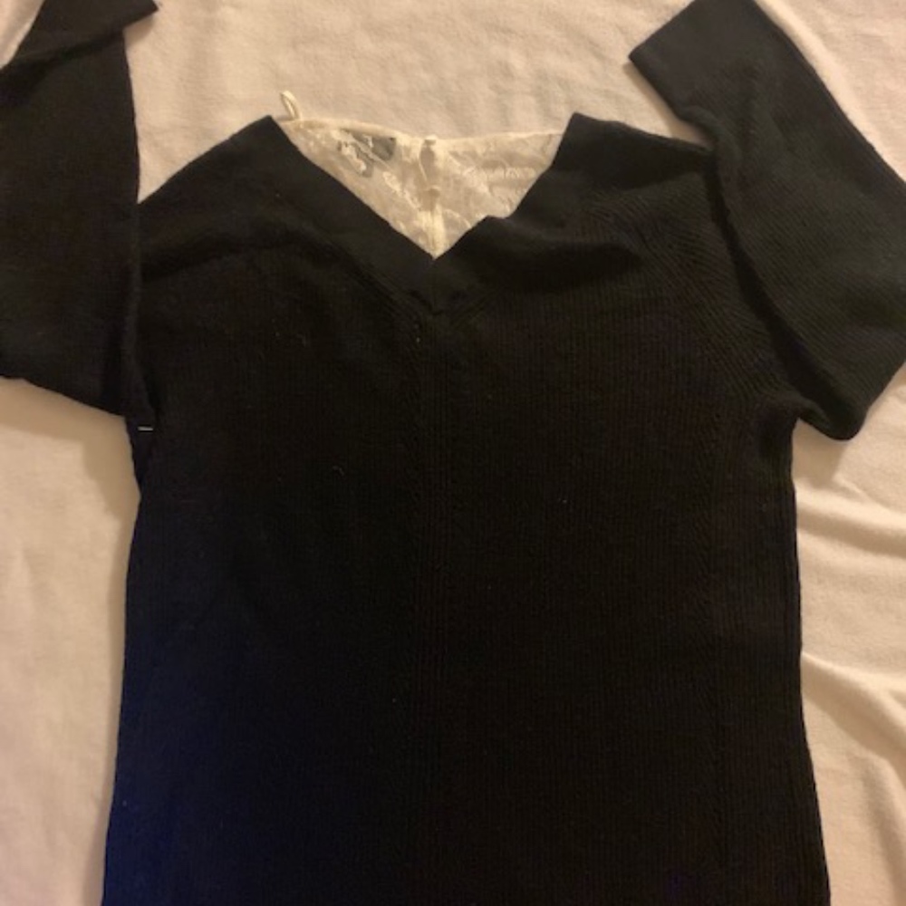 Topshop Black Women's sweater